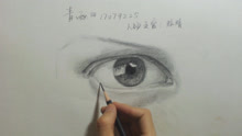 6,素描人物头像入门教程—刻画眉毛