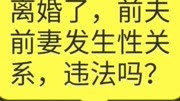 离婚了,前夫前妻发生性关系,违法吗?搞笑完整版视频在线观看爱奇艺