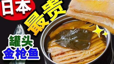 354元日本最贵金枪鱼罐头，至今最好吃的罐头肉！【绅士一分钟】