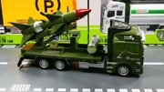 合金军事车，火箭炮车模型玩具