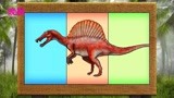 恐龙世界 恐龙救援队 帅气的小恐龙拼图。