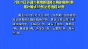 2月19日 许昌市新增新冠肺炎确诊病例0例资讯搜索最新资讯爱奇艺