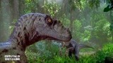 侏罗纪公园3：小老头跑太慢，直接被迅猛龙一口吞掉，太恐怖了
