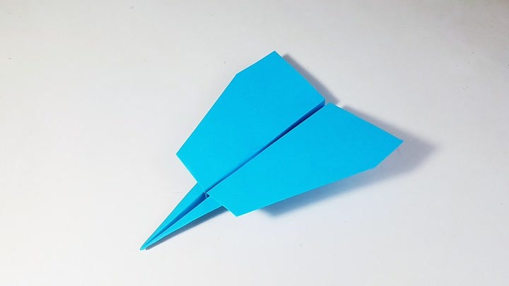 教你折纸黄貂鱼滑翔机纸飞机,能飞很久的纸飞机,儿童很喜欢