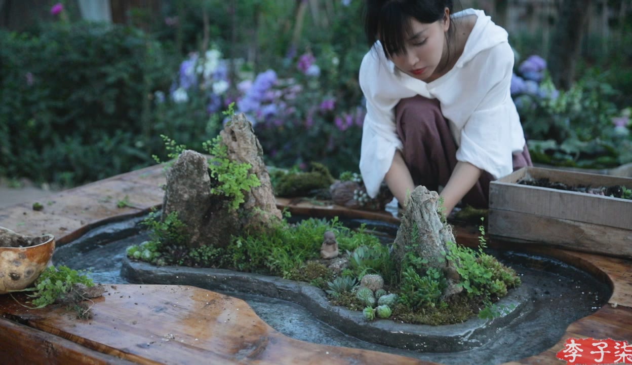 古朴雅致的流觞曲水桌