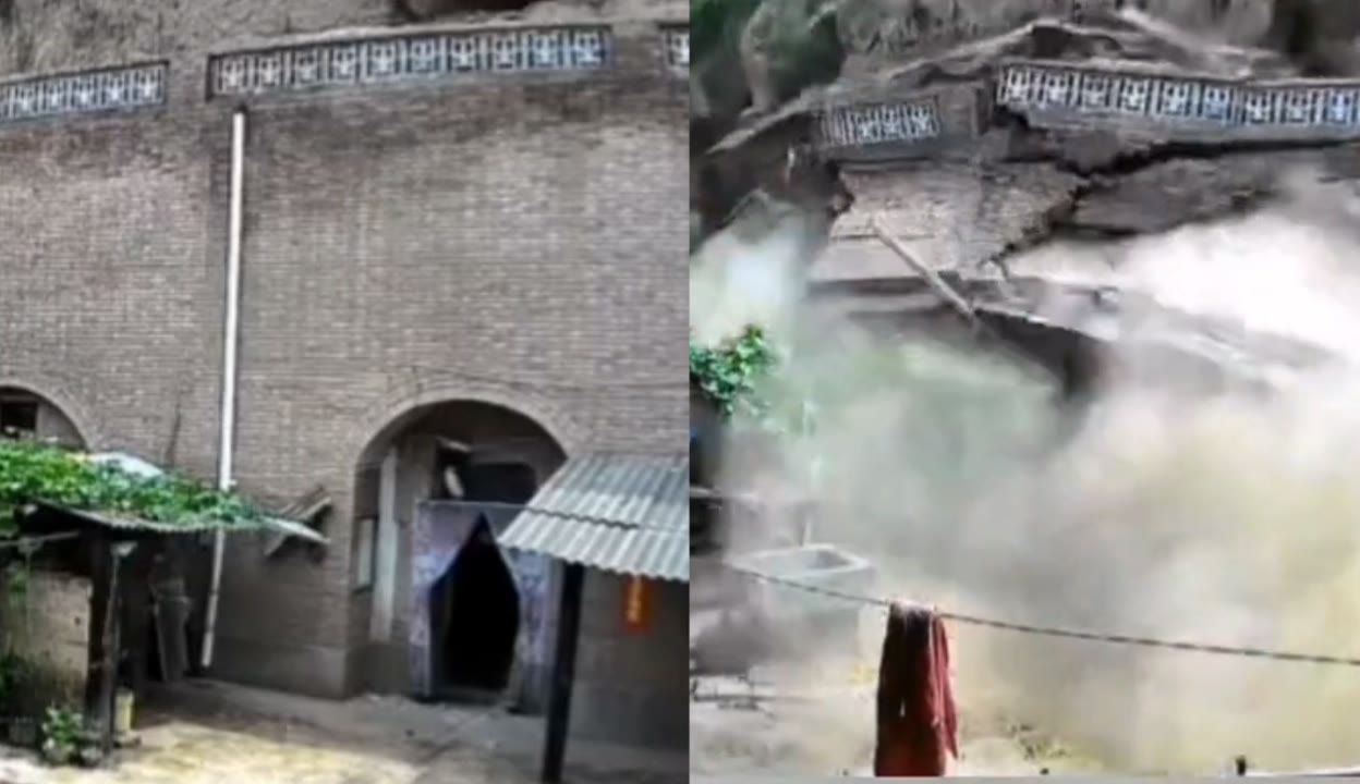中国网三农】警惕暴雨之后次生灾害！巩义一老窑洞瞬间坍塌，所幸当时家中没人_粉丝数43177_作品数16540-资讯视频-免费在线观看-爱奇艺