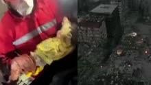 救援仍在继续!震后140小时土耳其7月大婴儿获救 航拍下城镇如废墟