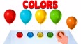 彩色气球认识颜色