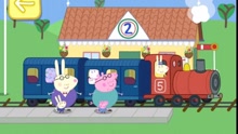 粉红猪小妹 小猪佩奇的游乐园游戏 火车旅行