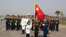 中国三军仪仗队首次亮相巴基斯坦国庆阅兵彩排