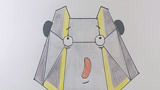 《机器人争霸》儿童手绘简笔画之机器人小T