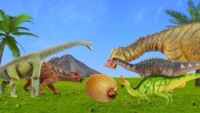恐龙玩具王国恐龙吃猕猴桃
