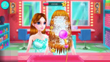 冰雪奇缘公主化妆游戏为美丽的公主打理一个漂亮的发型