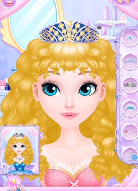 【棒棒糖sai】公主系列小游戏  :甜心公主美发屋游戏