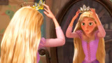 魔发奇缘，长发公主首次看到王冠，不由自主的戴在了头上