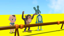 小猴子和小兔子修水管！