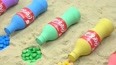 小黄人用彩泥制作可乐瓶模型