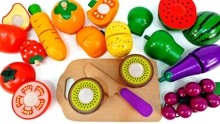 【玩具果冻】通过游戏学习水果英文名称和蔬菜的颜色！