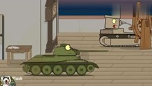 坦克世界动画：被动击毁水中巨轮藏身透明物体中的卡尔臼坦克！