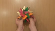 六种颜色纸球的制作方法