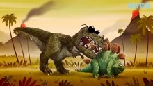 恐龙世界 霸王龙吃剑龙，崩坏了一嘴牙！