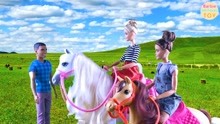 安娜公主在草原上骑马