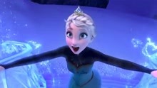 冰雪奇缘：艾莎公主放飞自我，用魔法创造出冰雪城堡，太炫酷了