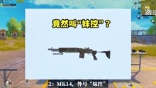 [图]吃鸡小讲堂：枪械外号起源第2期，MK14为何叫妹控？你知道几个？