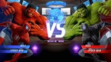 漫威VS卡普空：和小宇航都选绿巨人 蜘蛛侠PK 这把谁会赢