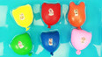 五彩气球里有水和好玩的小玩具