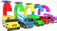 拖车搅拌车涂颜色 学习常用车辆和英语颜色单词