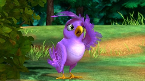 愤怒的小鸟紫色图片