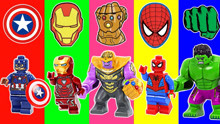 开箱乐高超级英雄绿巨人、钢铁侠、萨诺斯和蜘蛛侠！太好玩了！