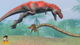 侏罗纪世界恐龙争霸：远古巨蟒大战暴龙，暴龙也有这么凶险的时候