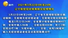 2021年3月22日0时至24时，辽宁新型冠状病毒肺炎疫情情况