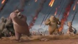 熊出没原始时代：巨大火山爆发，爆发力十足，熊二都吓呆了