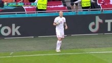 欧洲杯1/8决赛 威尔士0-3丹麦 89分钟锦上添花
