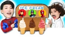 神奇冰淇淋机玩具，大勇变身美国队长钢铁侠？超级英雄奥特曼食玩