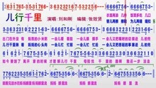 [图]刘和刚演唱《儿行千里》的光标跟随动态有声简谱