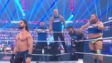 WWE精彩TOP，红蓝品牌对战，蓝方选手没开打竟下跪认输