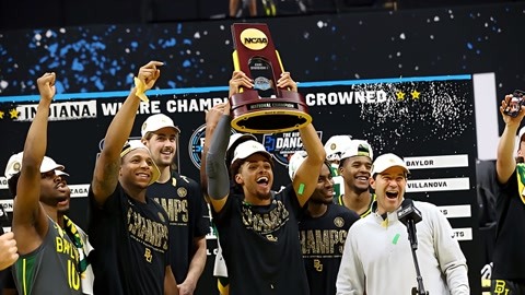 贝勒大学夺得NCAA冠军图片