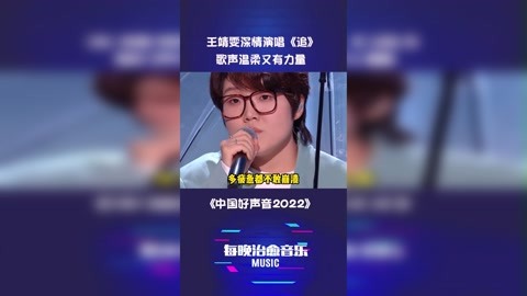 中国好声音2022 王靖雯 深情演唱《追 歌声温柔又有力量 好听