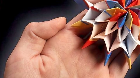 「折纸」能无限翻转的折纸烟花这么好玩吗~那真烟花不放也罢