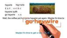 英语思维解密，为什么go haywire表示失控，轻松学英语