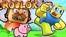 ROBLOX逃离跑酷：塔米逃离大农场，粉色小猪猪太可爱了！