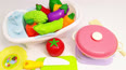 浴缸里发现了超多蔬菜水果切切乐早教益智玩具过家家