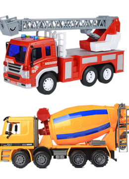 消防车洒水车搅拌车挖掘机玩具