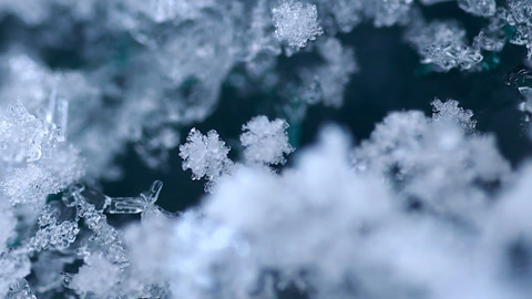 雪花微距图片